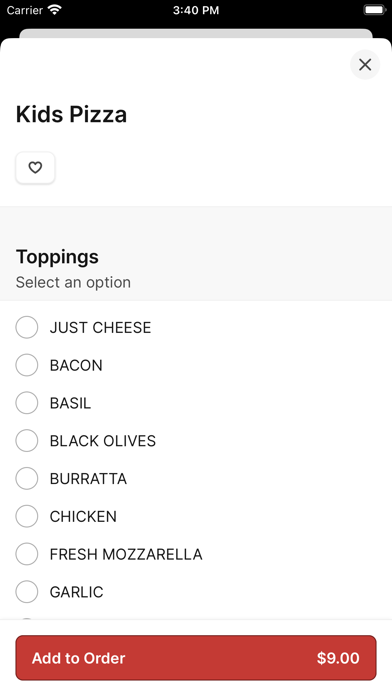 Pizza 54 iPhone screenshot 4 - Food & Drink app