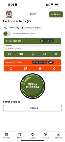 Comando Comanda iPhone screenshot