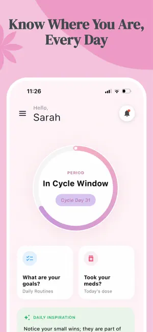 Sensa: Period & PCOS Tracker screenshot 2