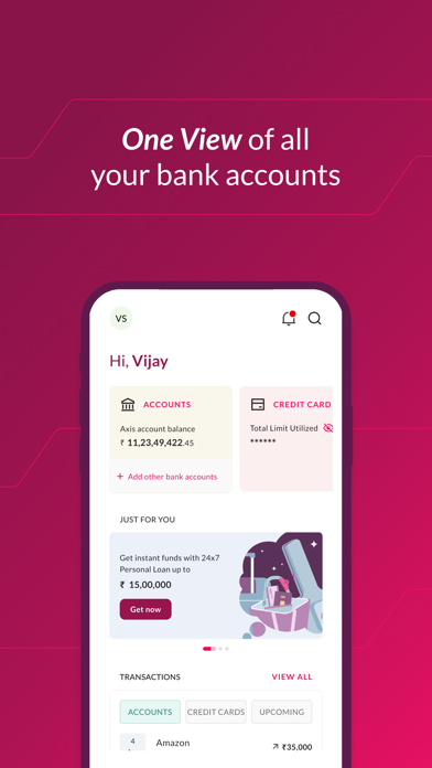 Axis Bank Mobile Banking Screenshot