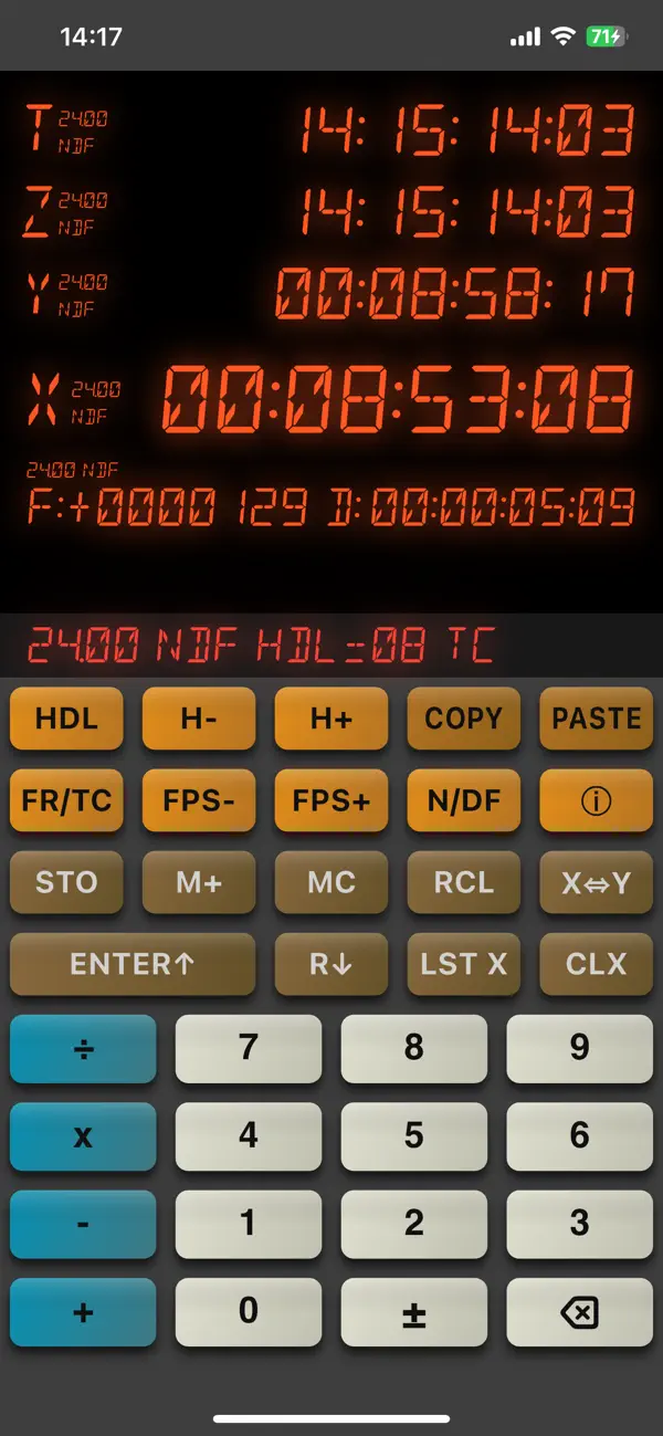 #1. TimecodeRPN (iOS) By: Denis Leconte