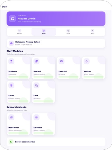 nForma Connect iPad screenshot 2