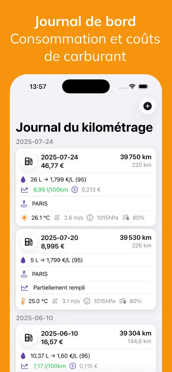 Screenshot #3 pour Fuelio: prix carburant & coûts