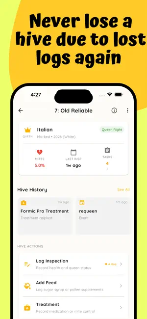 Keeper — Beekeeping Tracker screenshot 1