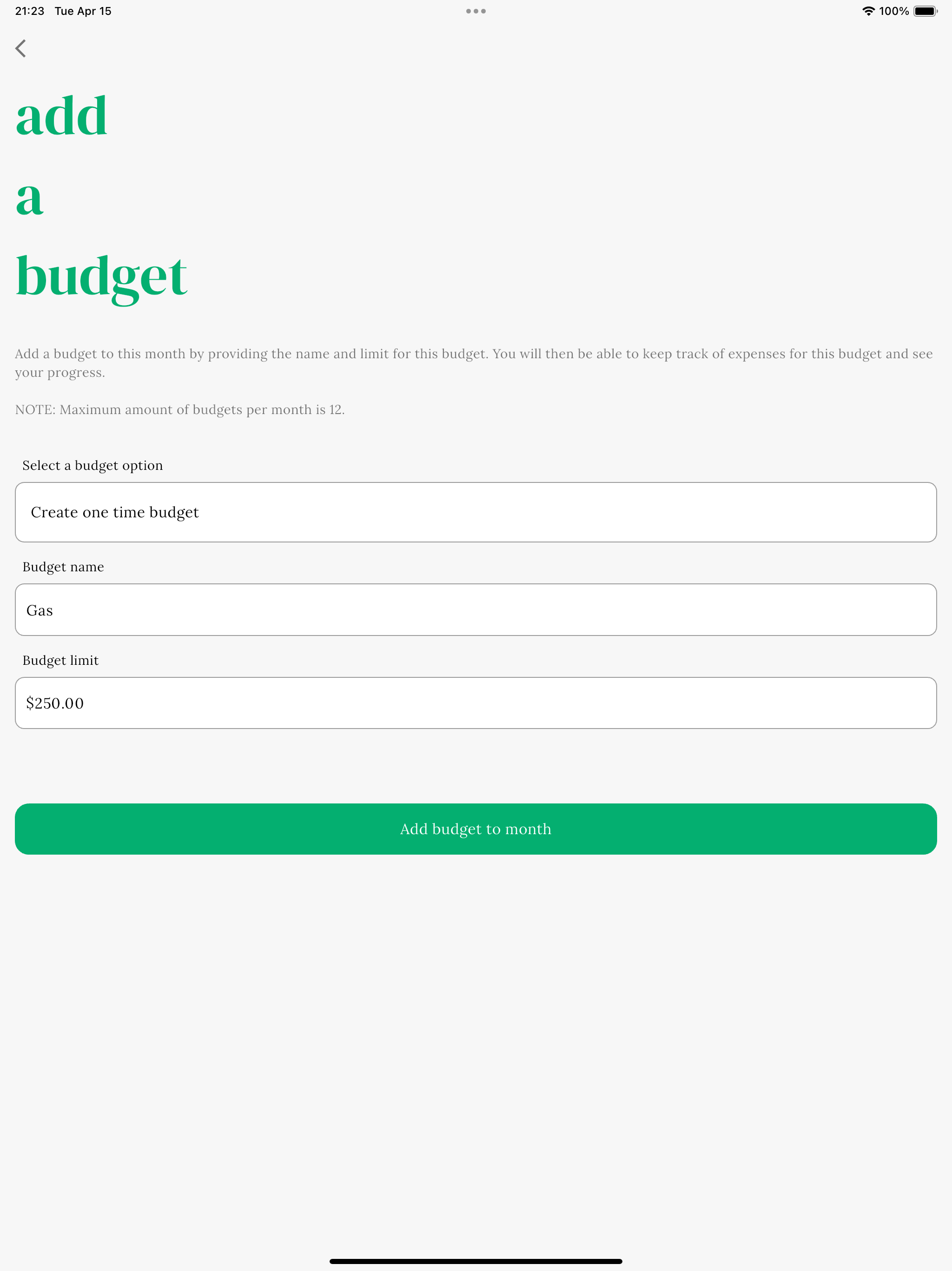 Budgetful screenshot 17
