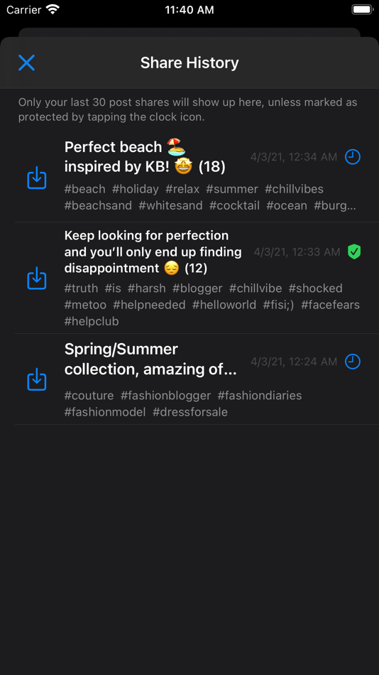 #5. Hashtags Organizer & Composer (iOS) 来自: Karl Boghossian