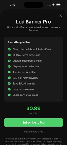 LED Banner - Scroll Banner iPhone screenshot