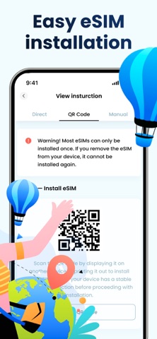 Air Sim eSim: Travel Internet iPhone screenshot