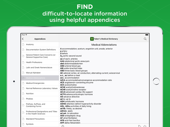 Screenshot #6 pour Taber's Medical Dictionary