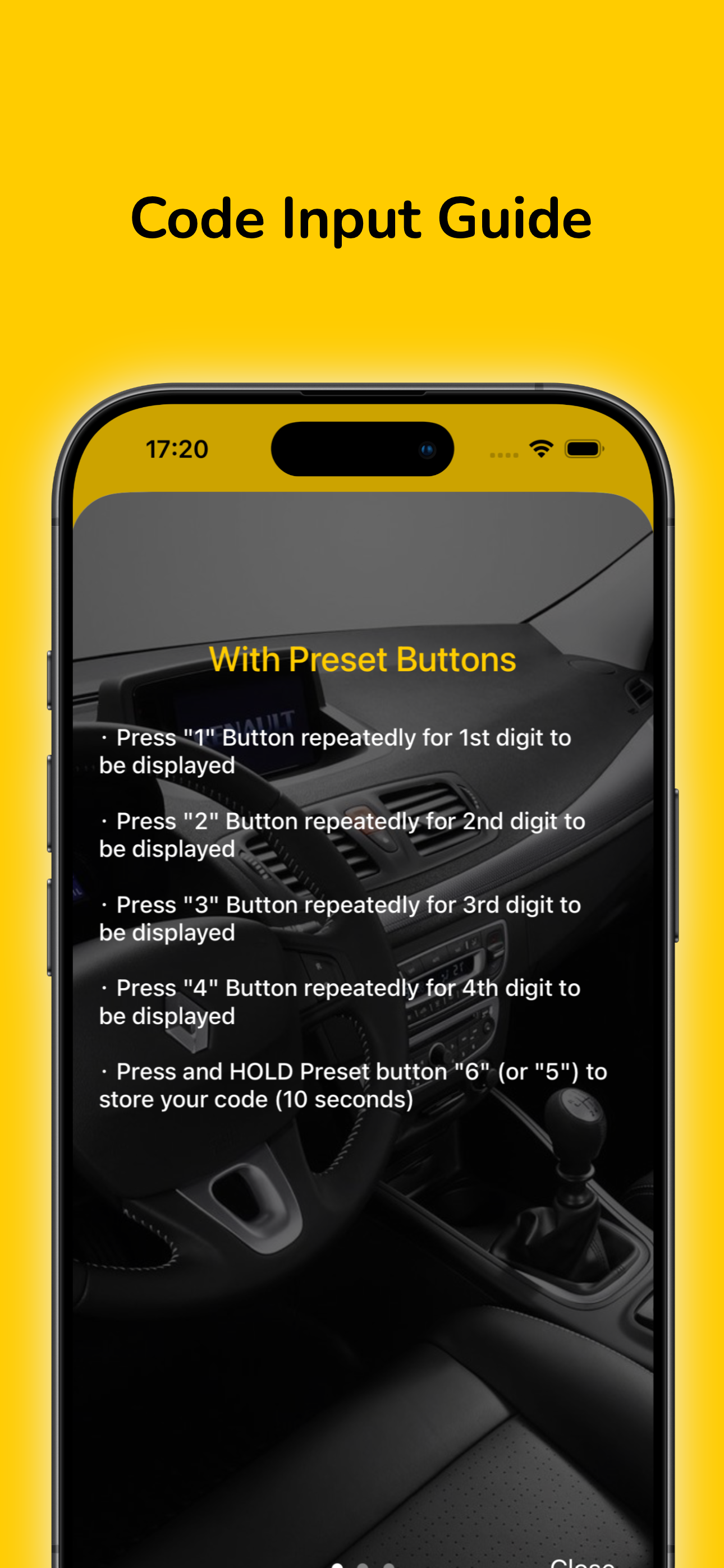 Radio Code for Renault