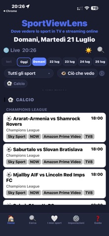 SportViewLens Screenshot 2 of 7