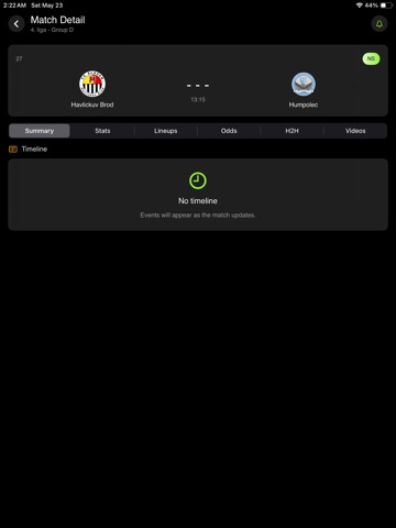 Football Live Score: Match Hub iPad screenshot