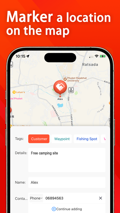 Map Marker：Pin, Track&Discover iPhone screenshot