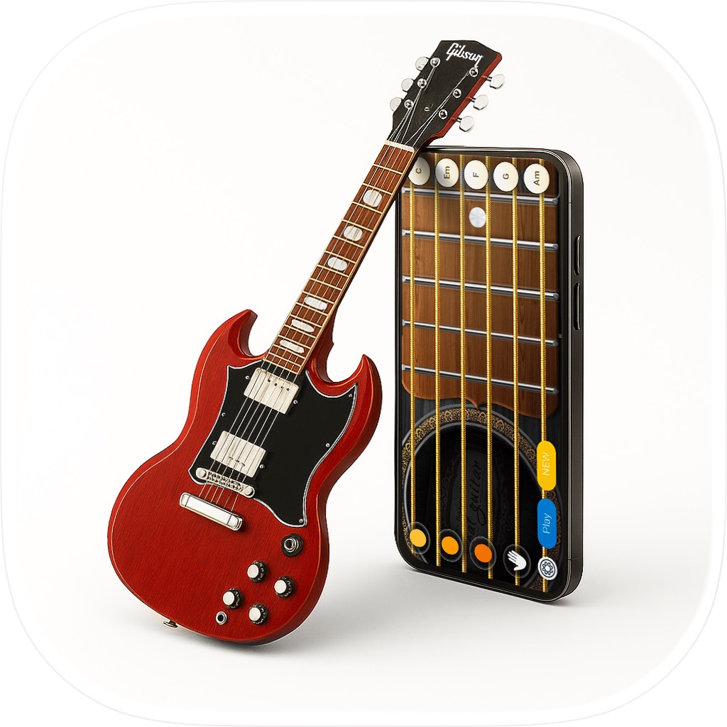 Apple App Store cover for Guitar - Chords, Tabs & Games
