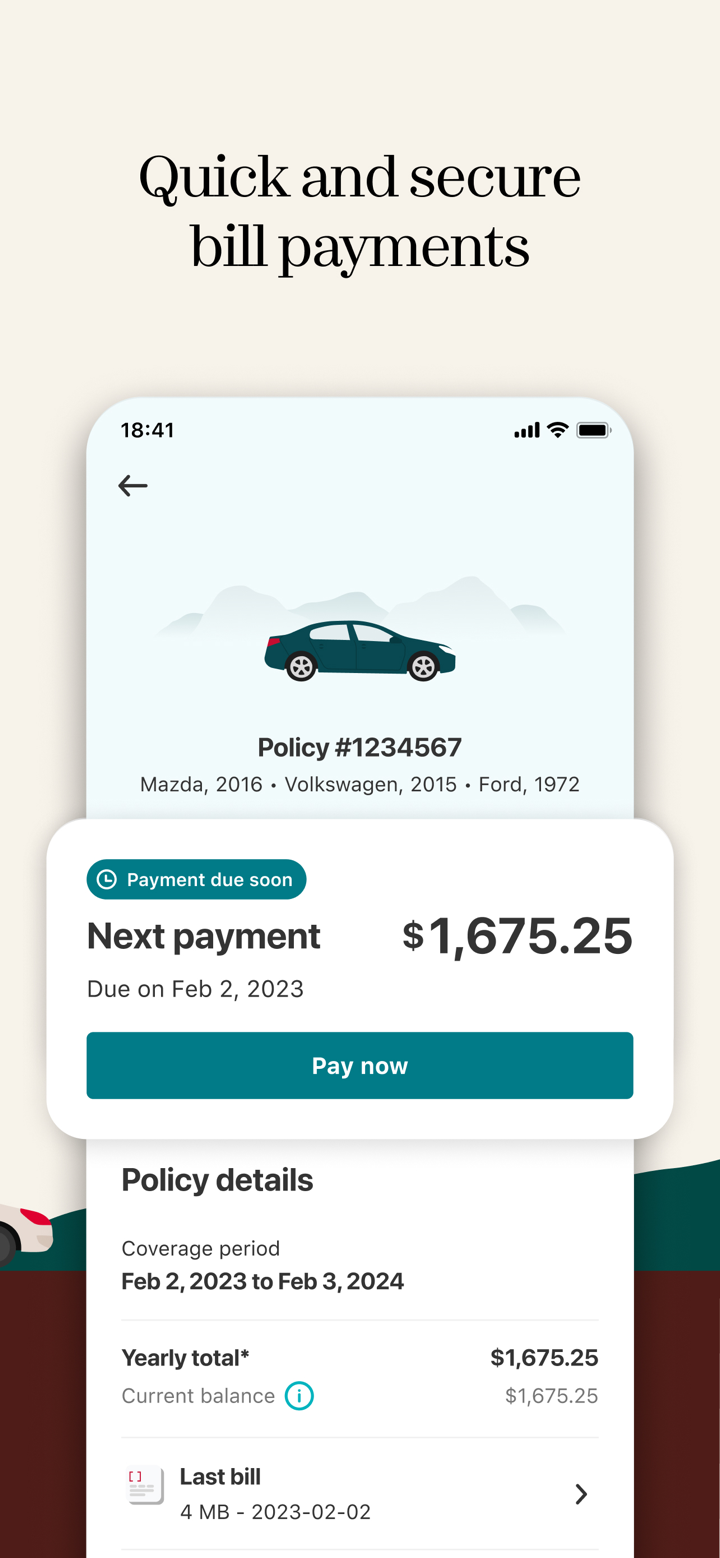 Intact Insurance: Mobile app screenshot 10