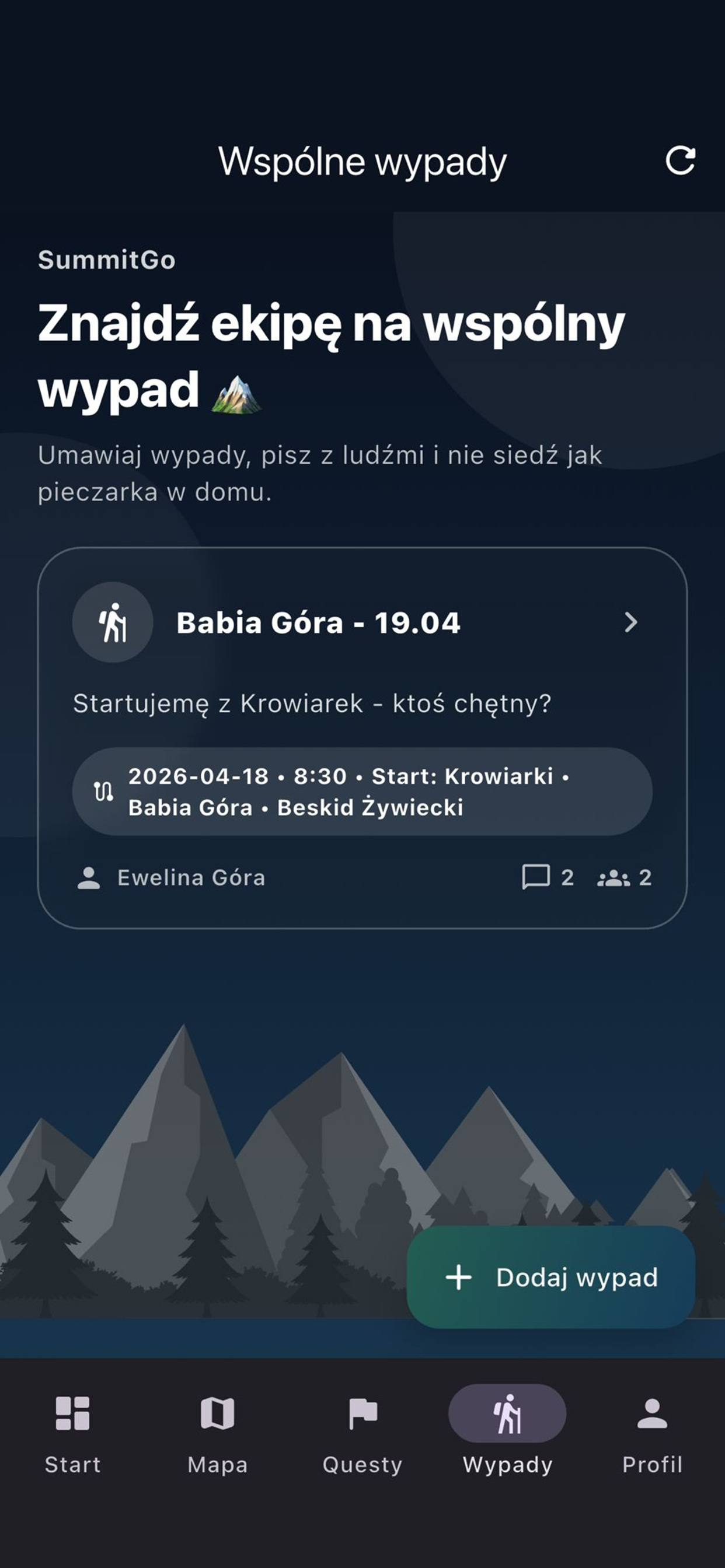 SummitGo: Szczyty i questy