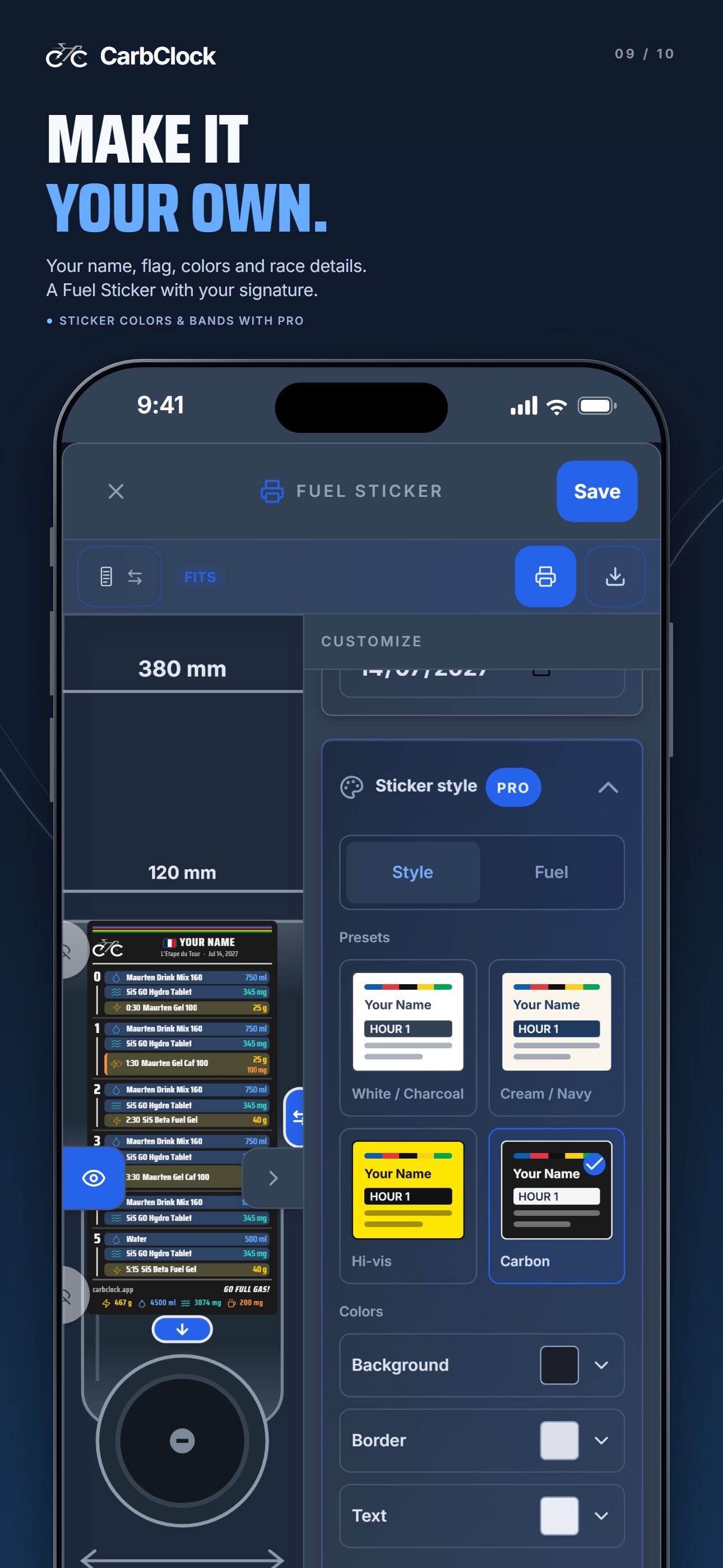 Screenshot 9 of CarbClock: Cycling Nutrition