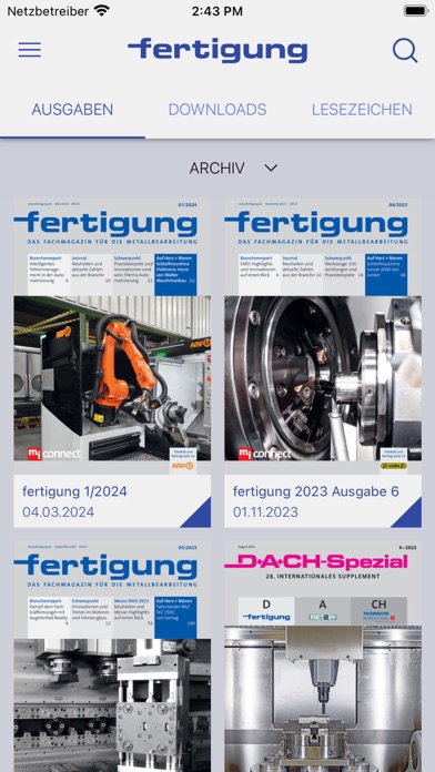 fertigung eMagazin Screenshot