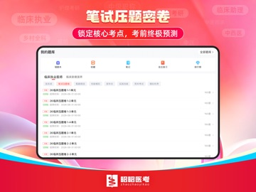 昭昭医考-全方位医学考试题库与学习助手 iPad screenshot