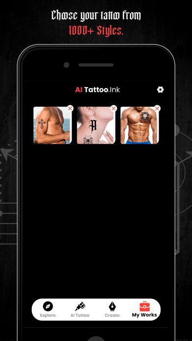 AI Tattoo Ink Design Screenshot