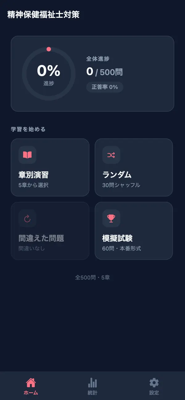 Screenshot #1 pour 精神保健福祉士対策