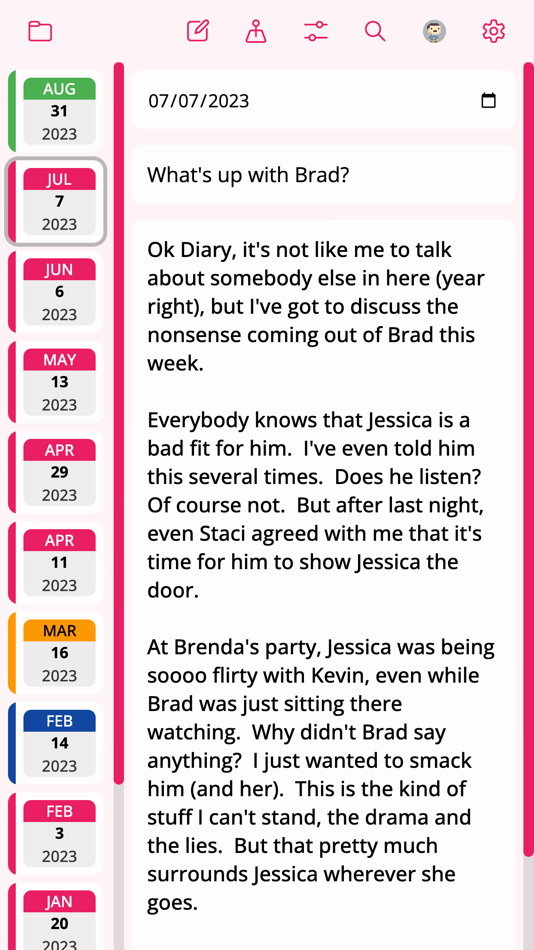 #1. EZ Diary App (iOS) 由: Brandon Stecklein