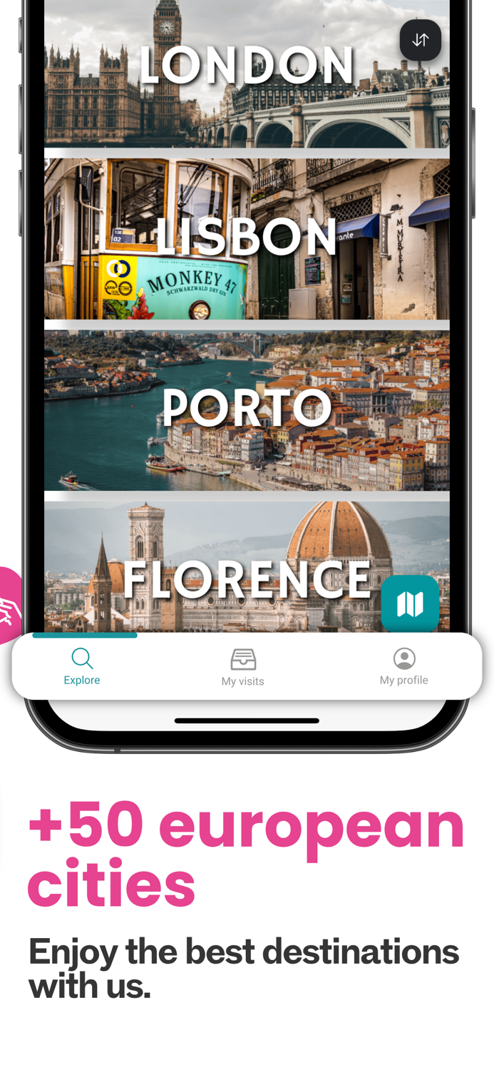 DareMapp Self-guided tours