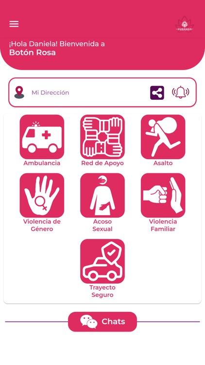 Botón Violeta Durango