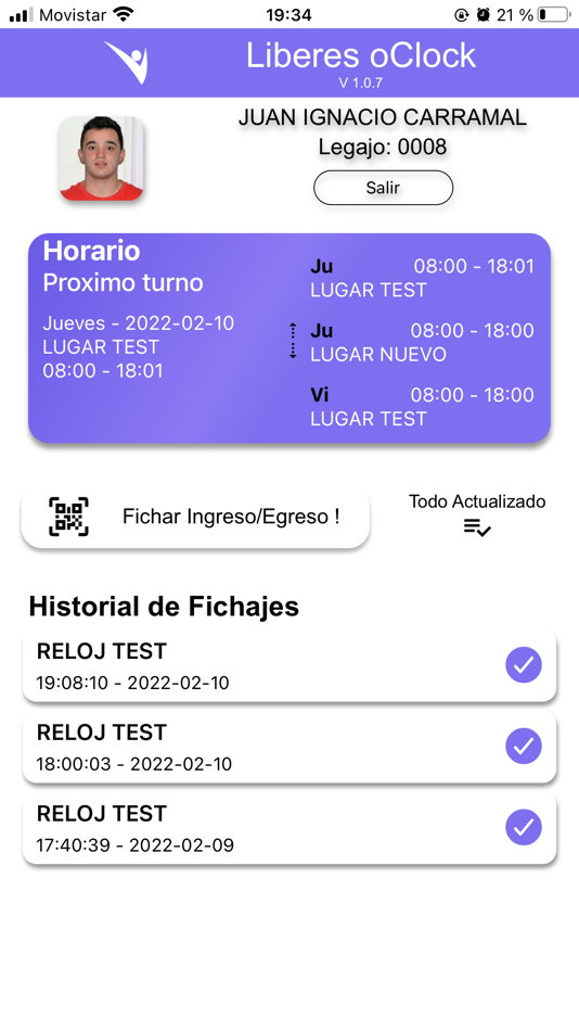 #4. Liberes oClock (iOS) By: claudio carramal