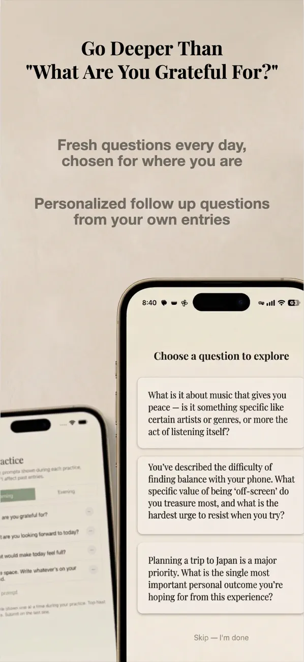 Screenshot #2 pour Already There: AI journal