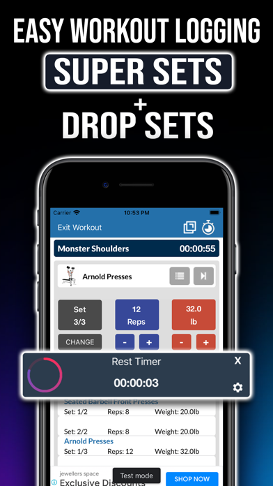 Gym Exercises & Workouts iPhone screenshot 4 - Health & Fitness app