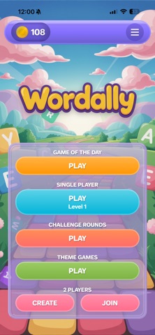 Wordally iPhone screenshot