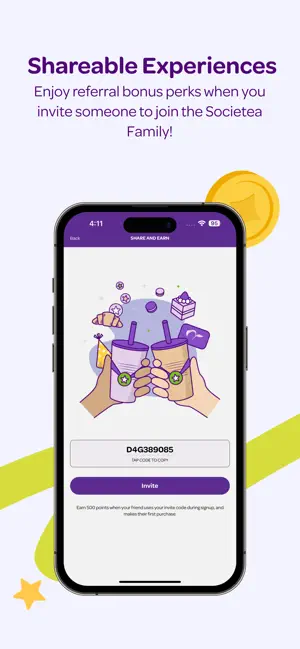 Chatime Societea Rewards iPhone screenshot 6
