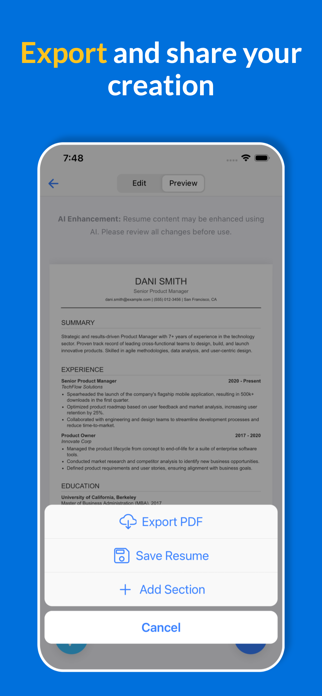 Resume Flow AI Screenshot 6 of 6