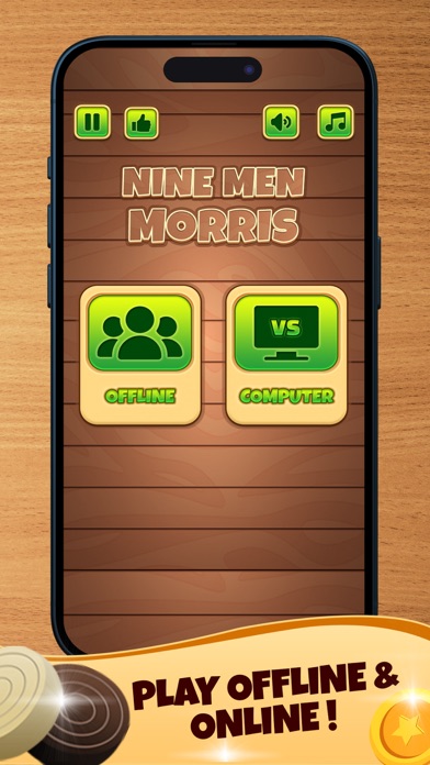Mills Three Men's Morris Game Screenshot