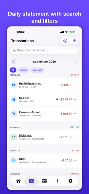 Recta: Money & Household screenshot 4