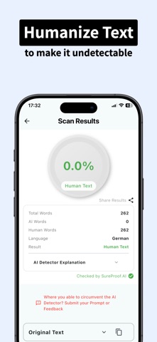 SureProof: AI Detector screenshot