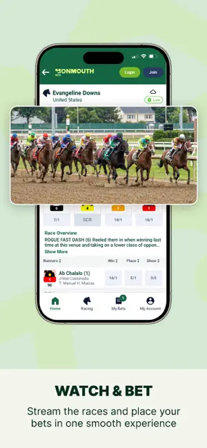 MonmouthBets: Horse Race Bets screenshot 2