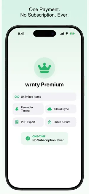 Wrnty: Warranty & Receipts screenshot 4