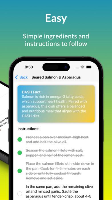 DASH Diet: Reduce Hypertension iPhone screenshot 3 - Food & Drink app