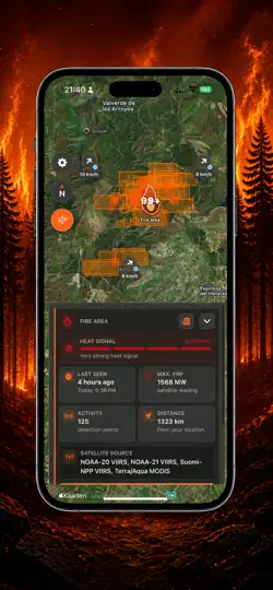 Screenshot von Fire Detector Europe auf dem iPhone 2