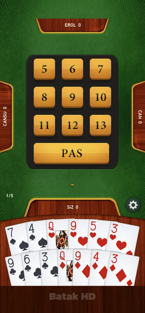 Batak HD - İnternetsiz Batak - Games App | MWM