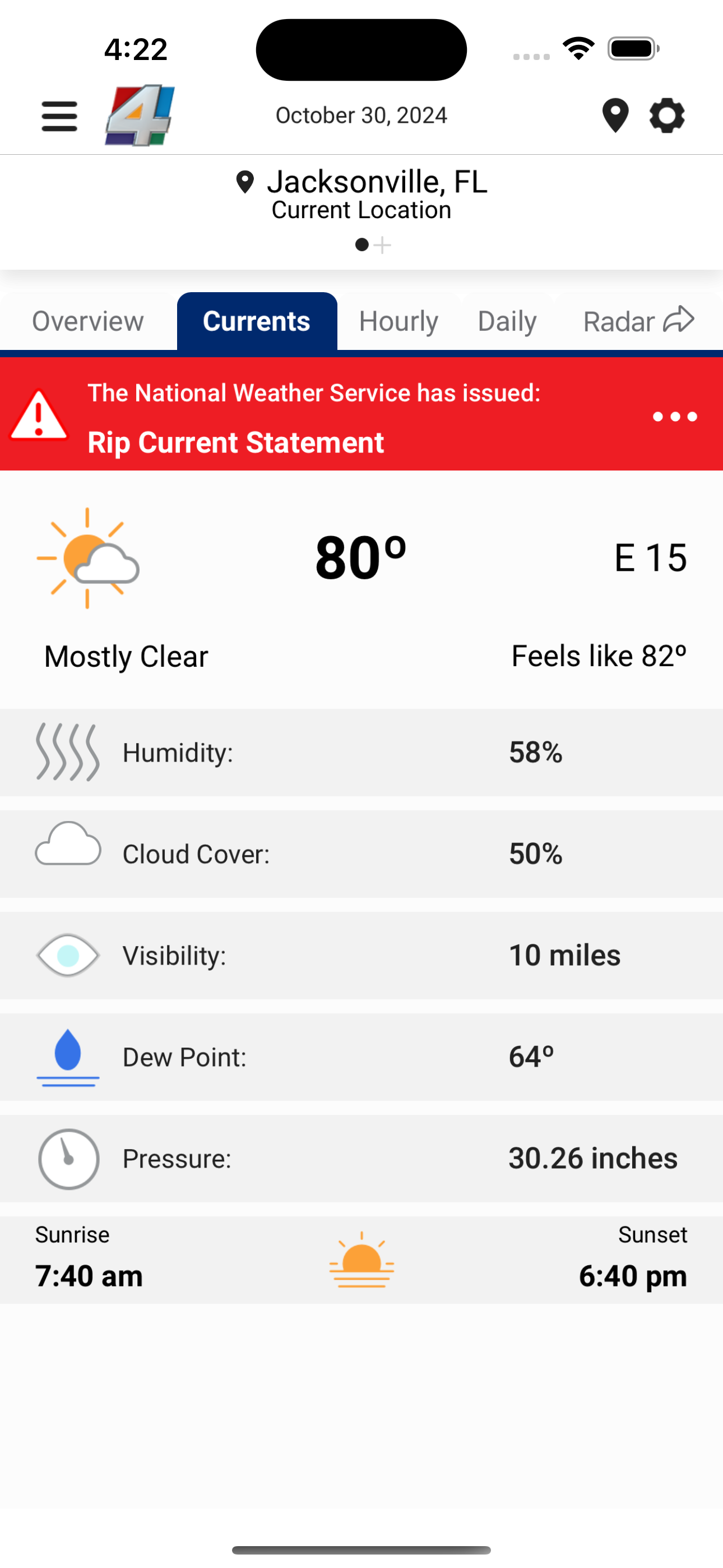 News4Jax Weather Authority screenshot 4