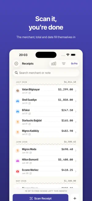 Receiptly: Receipt Scanner screenshot 1