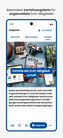 DJH Youth Hostels in Germany iPhone screenshot