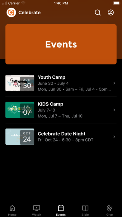 Celebrate Community Church Screenshot