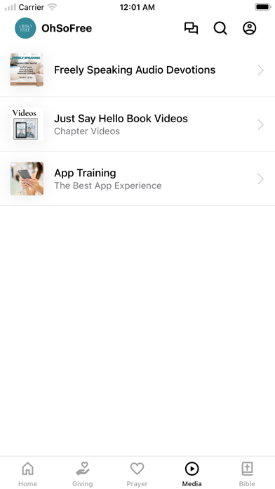 OhSoFree Ministries Screenshot