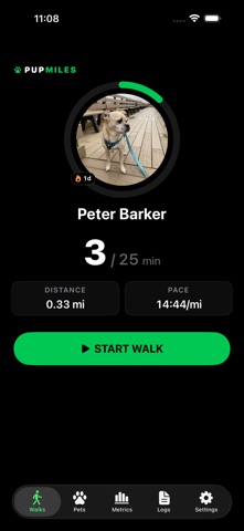 PupMiles Dog Walk Tracker Screenshot 1 of 6