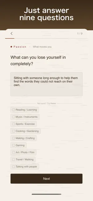 Ikigai Finder: Life Purpose screenshot 2