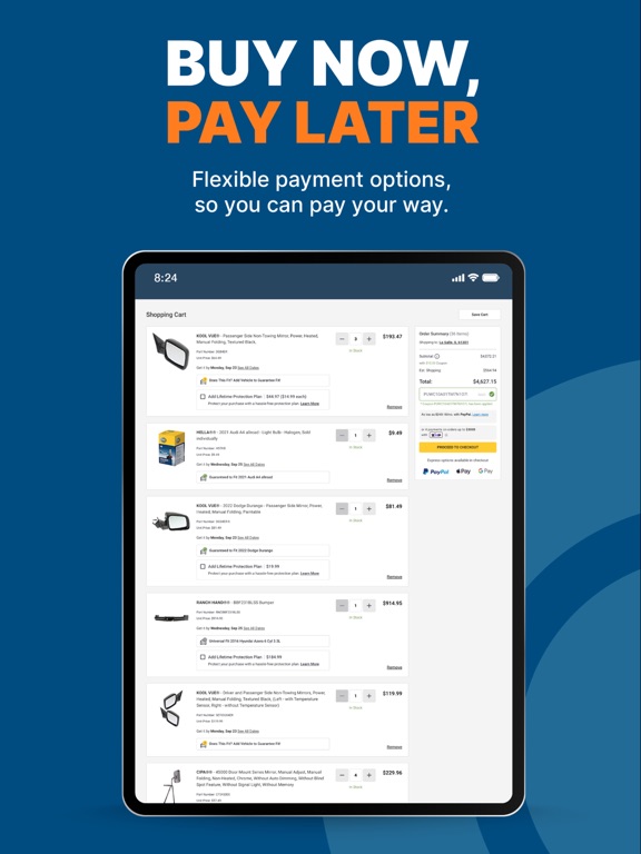 CarParts.com iPad screenshot 5 - Shopping app